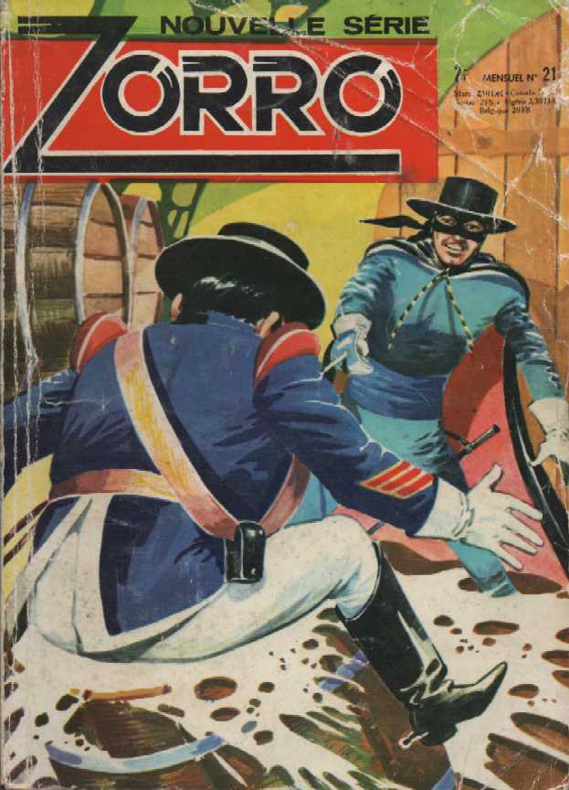 Scan de la Couverture Zorro SFPI Poche n 21